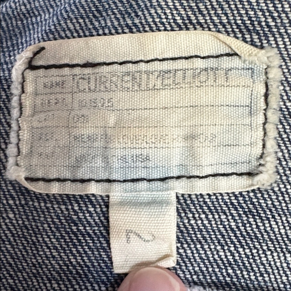Current Elliott The Snap Jacket jean jacket cropped perfectly worn snap closure - Picture 9 of 16